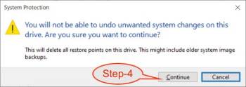 Continue to Delete